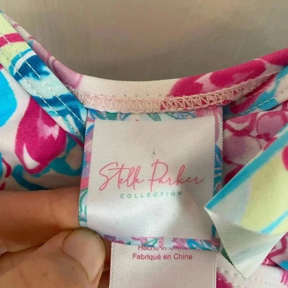 Stella Parker Womens Ruffle Maillot One Piece Swimsuit - Picture 7 of 7